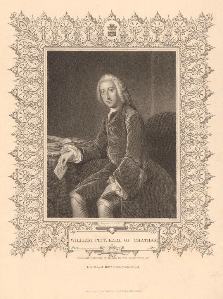 BRITISH HISTORY. William Pitt, Earl of Chatham. Pitt the Elder. TALLIS 1849